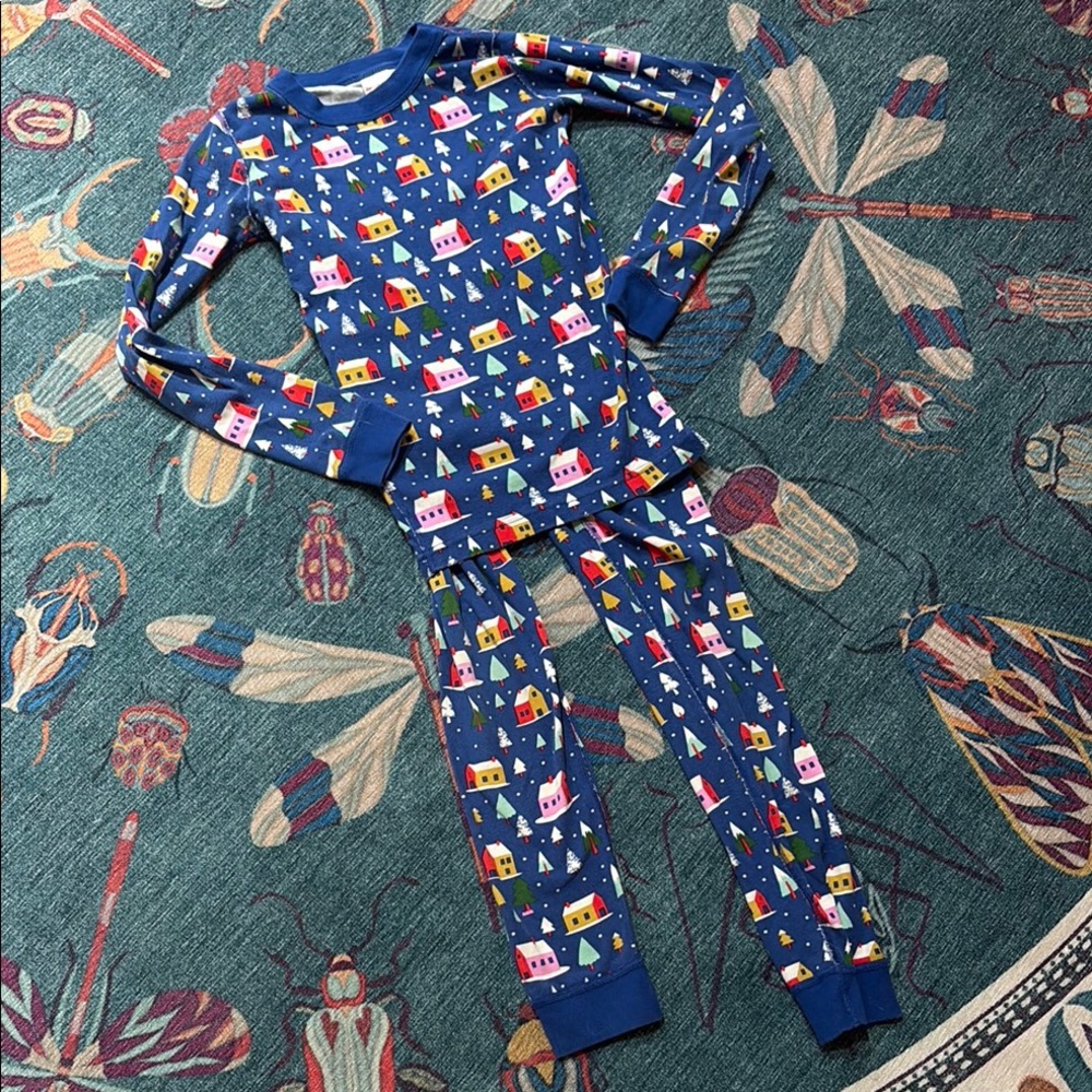 Hanna Andersson Colorful House Print Pajama Set 12